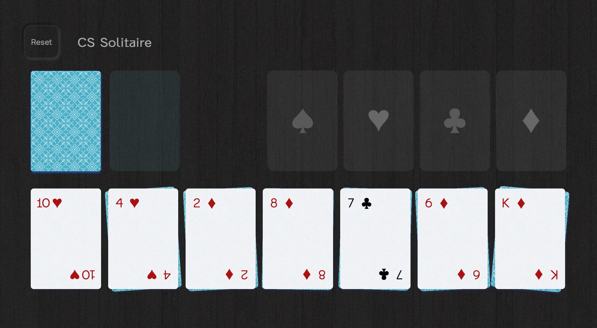 Screenshot of CS Solitaire